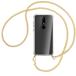 Catena per Nokia 5.1 Plus / X5 catena metallo col. oro Custodia Cover da collo - Foto 1 di 2