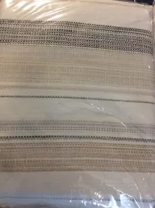 Pottery Scheune Clayton Stripe King / Cal King Bettbezug neutral elfenbeinbeige NEU! - Bild 1 von 1