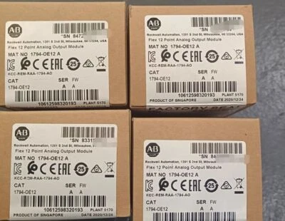 New Factory Sealed AB 1794-OE12 /A Flex 12 Point Analog Output Module 1794OE12 - Image 1 of 4