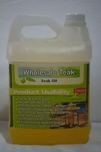 Großhandel Teak 1 Gallone Teakholz Möbel Öl Dichtmittel Schutz Versiegelung Neu - Bild 1 von 4