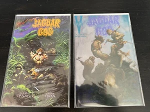 JAGUAR GOD #1 & 2 VF/NM FRANK FRAZETTA GLENN DANZIG FRANK TERAN VEROTIK COMICS - Picture 1 of 3