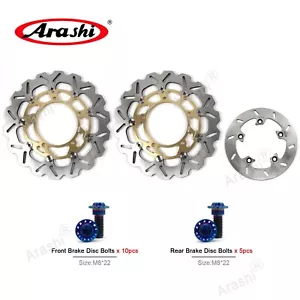 Rotor de freno trasero delantero y tornillos de pernos para Suzuki GSX1250FA 2010 - 2016 - Imagen 1 de 13