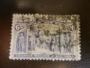 #235 *6 cents COLUMBIAN* used, F-VF. - Picture 1 of 1