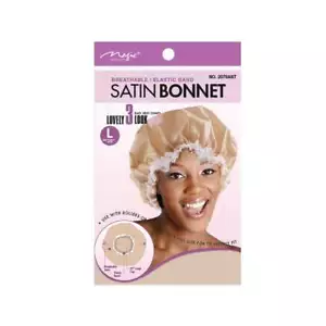 MAGIC COLLECTION SATIN BONNET LARGE ASSORTED COLOR - 2078AST + PREMIUM DELIVERY - Picture 1 of 1
