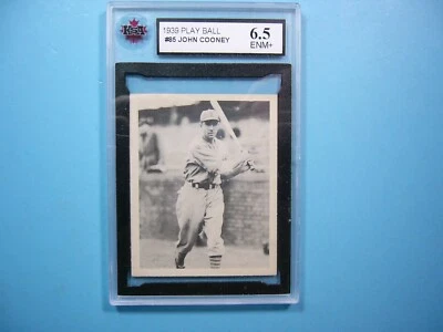 1939 PLAY BALL GUM INC. MLB BASEBALL CARD 85 JOHN COONEY ROOKIE KSA 6.5 EXNM+ GL - Image 1 of 2