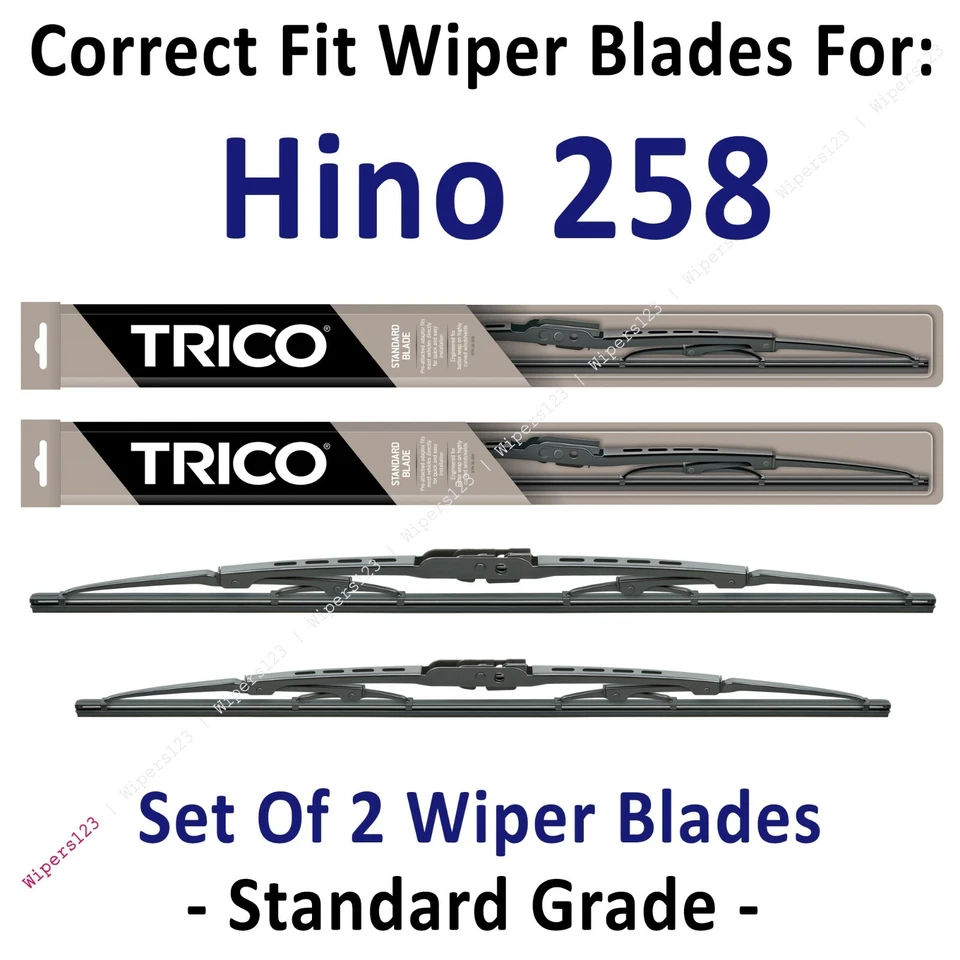 Wiper Blades 2-Pack Standard Wiper Blades fits 2019+ Hino 258 - 30260/221 - Image 1 of 1