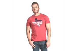 HERREN WRANGLER ROOTED COLLECTION™ TEXAS T-SHIRT AUS BAUMWOLLE IN TX ANGEBAUT! - Bild 1 von 4