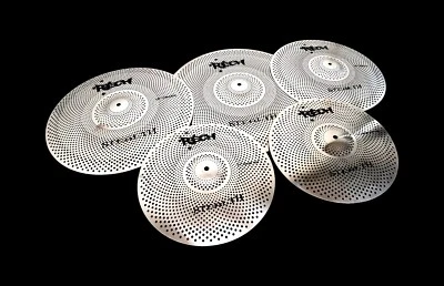 RECH STEALTH 5 PC CYMBAL SET PACK LOW VOLUME CYMBALS CYMBAL PACK