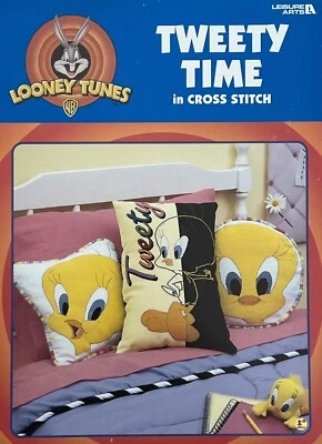 Brand New: Looney Tunes TWEETY TIME In Cross Stitch Leisure Arts 3277 - Image 1 of 2