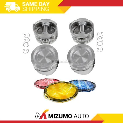 Pistones con anillos aptos para Toyota 4Runner 85-88 2,4 L L4 turboalimentado SOHC Foto 1 de 3