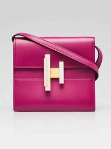 Hermes Rose Poupre Villandry Calfskin Leather Cinhetic To Go Wallet - Picture 1 of 11