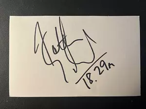 JONATHAN EDWARDS - ATLETA OLÍMPICO GANADOR DE MEDALLA DE ORO - TARJETA BLANCA FIRMADA - Imagen 1 de 1
