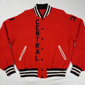 Gr. 40 Flint Central High MI Vintage 50s Varsity School Jacket General Athletic - Bild 1 von 12