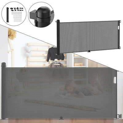 Absperrgitter Treppenschutzgitter Ausziehbare Türschutzgitter Treppenschutzrollo - Bild 1 von 4