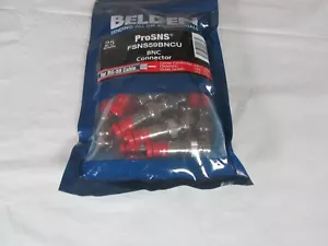 Paquete de 25 conectores de compresión macho Belden FSNS59BNCU ProSNS BNC RG-59 - Imagen 1 de 2