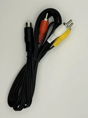 Composite AV Audio Video Cable for Sega Genesis Model 2/3 - New - US SELLER ! - Image 1 of 2