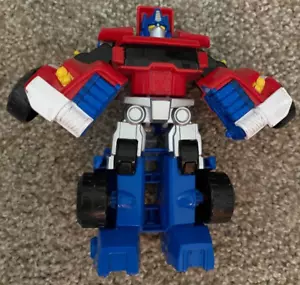 TRANSFORMERS RESCUE BOTS-OPTIMUM PRIME TOW TRUCK FIGURE - HASBRO PLAYSCHOOL HERO - Picture 1 of 8