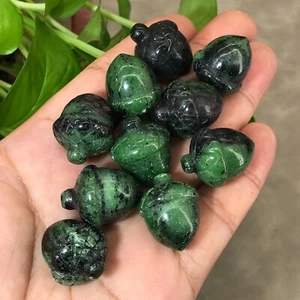 10 piezas Natural Zoisita Bellota Cuarzo Cristal Calavera Reiki Gemas Curativas - Imagen 1 de 12