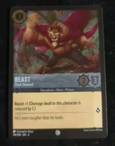 Beast, Thick-Skinned Foil - EN4 176 - NM - Disney Lorcana TCG - Picture 1 of 3