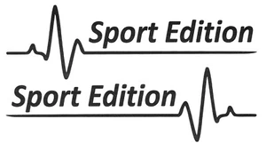 Sport Edition Schrift Sticker, Autoaufkleber links und rechts, Racing ,19x6cm - Bild 1 von 2