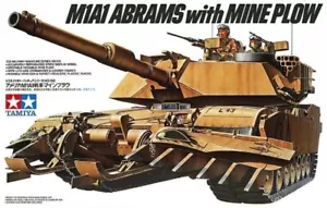 Tamiya 35158 1:35 US M1A1 Abrams Tank w/Mine Plow Plastic Model Kit  NIB - Picture 1 of 1