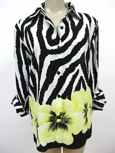 CAMICIA MANICA LUNGA SAG HARBOR MULTICOLORE DISEGNO FLOREALE TAGLIA 8 - NUOVA CON ETICHETTE - Foto 1 di 6