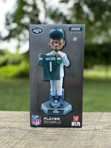 Garrett Wilson New York Jets 2022 Draft Pick Bobble FOCO NEW ORIG BOX OHIO STATE Cover
