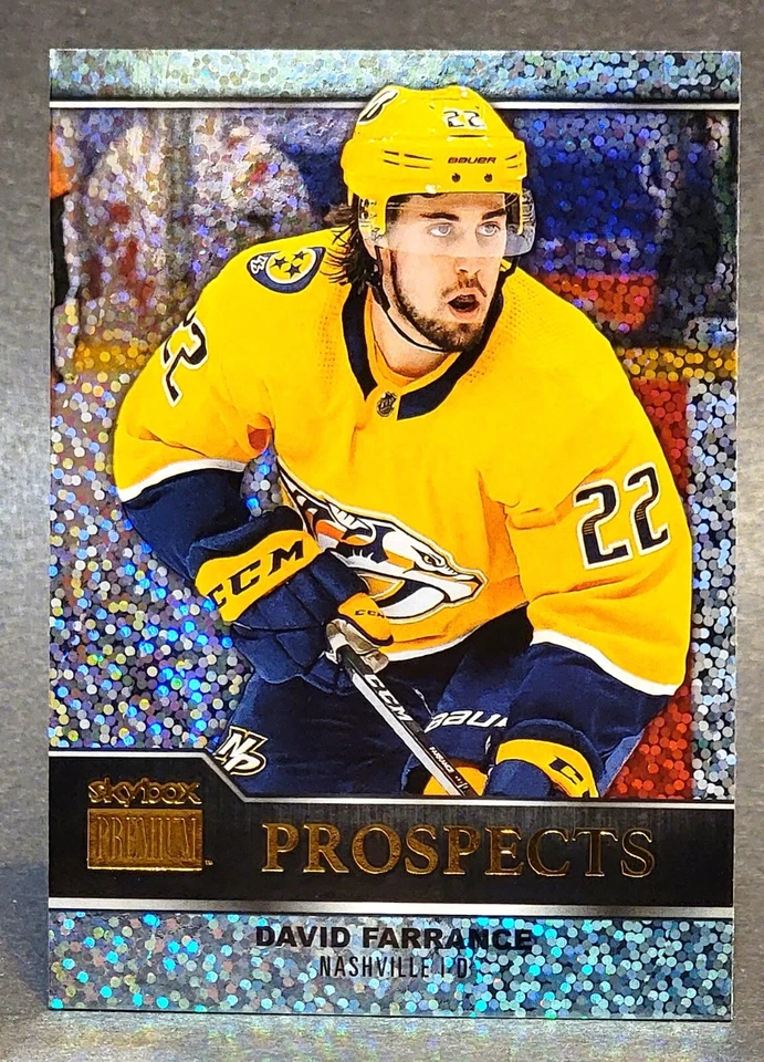 2021-22 Metal Universe Skybox Premium Prospects Sapphire #PP-22 David Farrance - Image 1 of 2