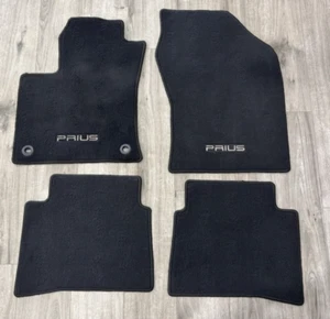 2016-2022 Toyota Prius Sedan Hatchback Black Carpet Floor Mats OEM - Picture 1 of 5