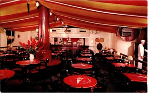 Postcard Chicago Illinois Edgewater Beach Hotel Yacht Club interior view UNP - Picture 1 of 2