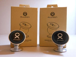 Alween Plata Magnético 360 Grados Universal Soporte para Coche para TODOS los Teléfonos Celulares Paquete de 2 - Imagen 1 de 10