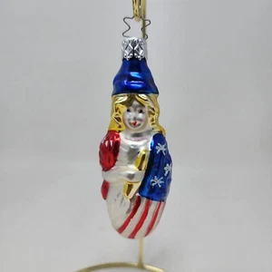 Vintage Lady Liberty Christmas Ornament Made In West Germany - Picture 1 of 7