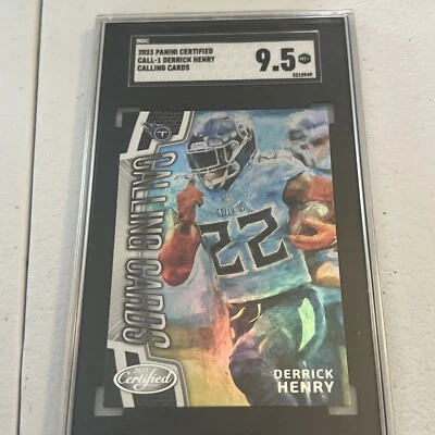 2023 Panini Certified Call-1 Derrick Henry Calling Cards Sgc 9.5 - Image 1 of 2