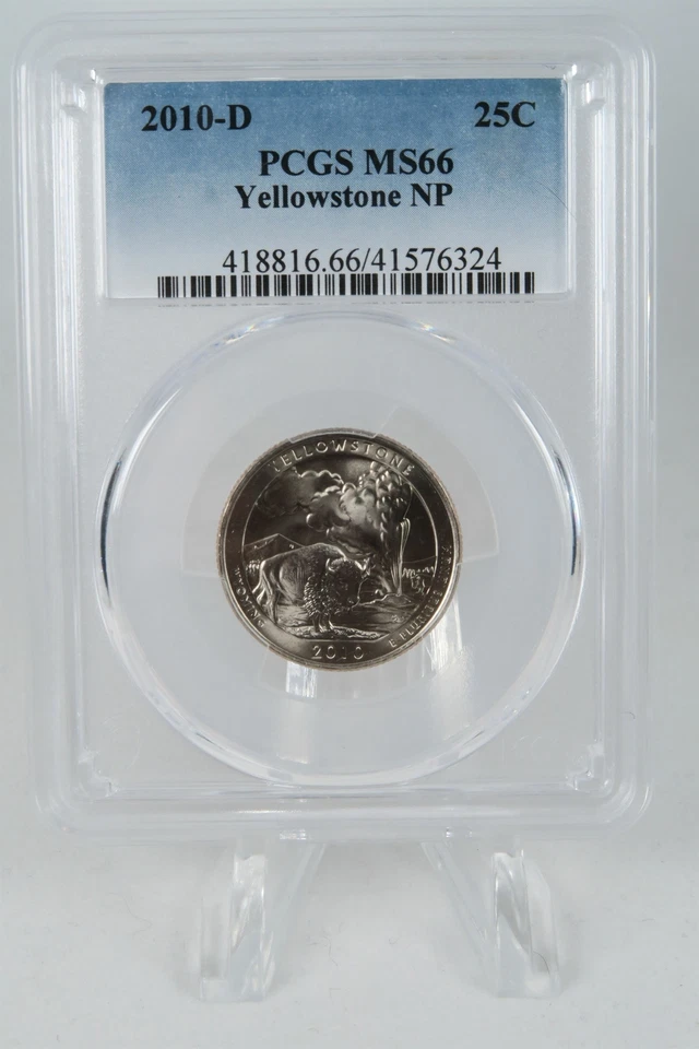 2010-D PCGS MS66 Yellowstone NP Quarter Business Strike 25C - Image 1 of 2