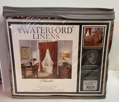 NUEVO WATERFORD LUJO VENTANA MODA HAMILTON, CINABRIO 50" X 84" PANEL, AMARRE Foto 1 de 4