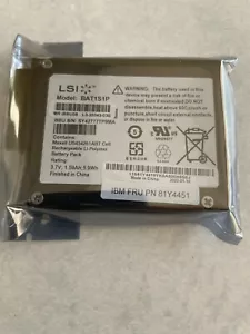 81Y4451,46M0917,81Y4419 IBM ServerRAID-MR10M SAS/SATA Controlador Bat Pac9 - Imagen 1 de 3