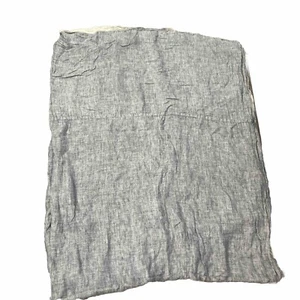 RH Restaurierung Hardware Leinen Denim blau Gaze übergroßer Bettüberwurf & 6 Shams - Bild 1 von 19