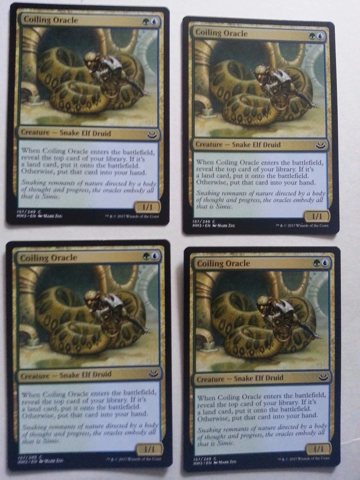 Coiling Oracle playset NM Modern Masters 2017 (MM2017) MtG Magic - Image 1 of 1