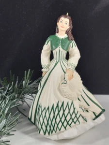 Vintage 1999 Hallmark Doll Figure Plastic Scarlett O'Hara Christmas Ornament - Picture 1 of 5