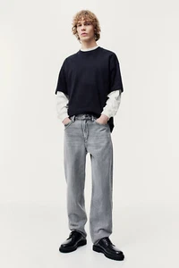 H&M Men's 28x30 Houston Loose Jeans (Denim Gray) - Picture 1 of 2