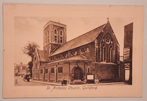 St. Nicholas Church, Guildford, Großbritannien Postkarte - Bild 1 von 2
