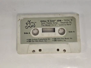 JEM Glitter N Gold Cassette tape 1986 Hasbro Wild Star music Sunbow Production - Picture 1 of 3