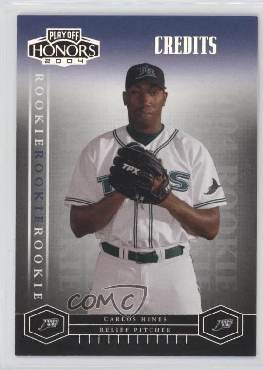 2004 Playoff Honors Rookie Credits Silver /50 Carlos Hines #247 Rookie RC - Image 1 of 2