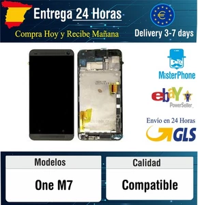 Pantalla Completa Display Lcd + Tactil + Marco Para HTC One M7 Negra - Imagen 1 de 2