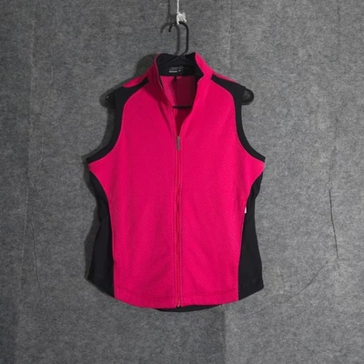 Nike Golf Therma FIT Chaleco Cremallera Completa Mujeres Rosa Caliente Sin Mangas Entrenamiento Ropa Activa Foto 1 de 4