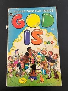 God is...Kiddies Christian Comics Comic 1975 acceptable Spire Christian - Picture 1 of 3
