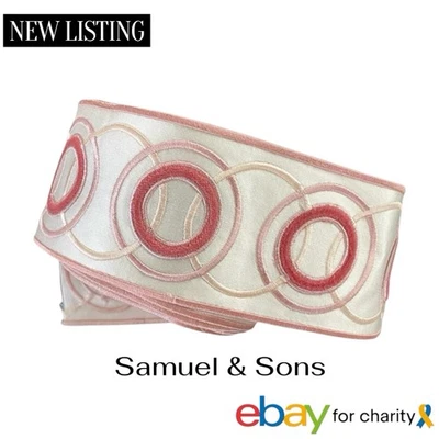 "Borde Timothy Corrigan Samuel & Sons Chevallerie Trim rosa pétalo 2,5"" x 236""" Foto 1 de 4