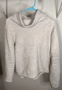 Women’s JoyLab White Comfy Faux Fur Turtleneck Sweater Size L / Large - Picture 1 of 4