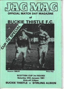 80/81 BUCKIE THISTLE V STIRLING ALBION (SCOTTISH CUP 3) - Picture 1 of 1
