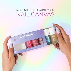 Just Herbs Party Ready Nagellack 5er Set - ungiftig - dauerhaft sicher 12 kostenlose Formeln - Bild 1 von 9